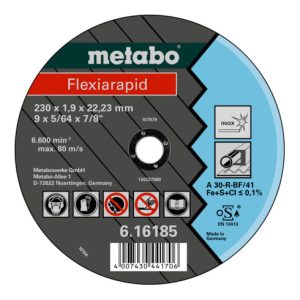 Metabo Flexiarapid 115×1,0x22,23 Inox, Trennscheibe, gerade Ausführung