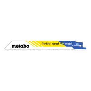 Metabo Säbelsägeblätter „flexible wood + metal“ 150 x 0,9 mm, BiM, 1,8-2,6 mm/ 10-14 TPI