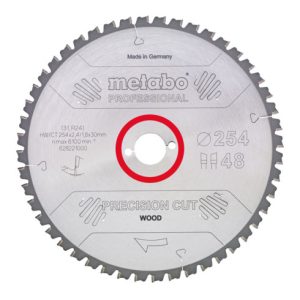 Metabo Sägeblatt „precision cut wood – professional“, 216×2,4/1,8×30, Z48 WZ 5° neg.