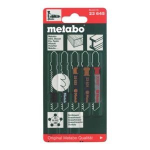 Metabo Stichsägeblattsortiment 2, Holz+Metall+Kunststoffe, 5-teilig, HCS/HSS, 4xHolz, 1xMetall