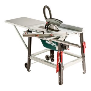 Metabo Set Tischkreissäge TKHS 315 M – 4,20 DNB mit kugelgelagertem Schiebeschlitten, für Drehstrom; Karton