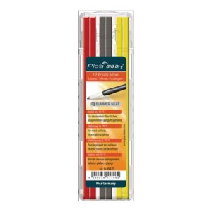 Minenset Pica BIG-Dry 4x gelb/4x rot/4x graphit b.70Grad stabil 12 Minen/Set Minenset Pica BIG-Dry 4x gelb/4x rot/4x graphit b.70Grad stabil 12 Minen/Set