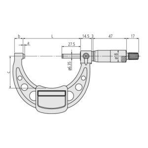 Mitutoyo Bügelmessschraube, einfache Ausführung 175-200 mm Mitutoyo Bügelmessschraube, einfache Ausführung 175-200 mm