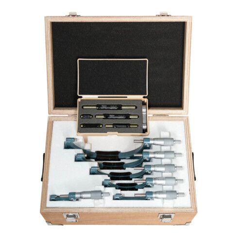 Mitutoyo Bügelmessschrauben Satz einfache Ausführung, 150-300 mm, (6 Stk.), 0,01 mm