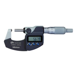 Mitutoyo Digitale Bügelmessschraube IP65 mit sphärischen Messflächen, 0-25 mm, sphärischer Amboss Mitutoyo Digitale Bügelmessschraube IP65 mit sphärischen Messflächen, 0-25 mm, sphärischer Amboss