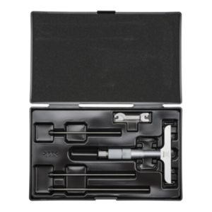 Mitutoyo Tiefenmessschraube, wechselbare Einsätze 0-100 mm, 101 mm Basis Mitutoyo Tiefenmessschraube, wechselbare Einsätze 0-100 mm, 101 mm Basis