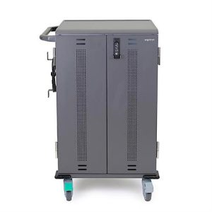 Mobiler Ladewagen ergotron® YES35, bis zu 36 Tablets & Chromebooks oder 24 Laptops bis 14′, verstellbare Gestelle, B 640 x T 730 x H 1060 mm