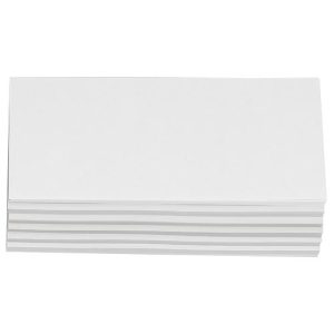 Moderationskarten, rechteckig, 95 x 205 mm, 250 Stück, weiß Moderationskarten, rechteckig, 95 x 205 mm, 250 Stück, weiß