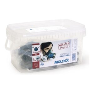 Moldex Atemschutzbox A1B1E1K1 P3 R Größe M, Serie 7000, organische Gase, anorganische Gase, Saure Gase, Ammoniak und Partikel EasyLock® Moldex Atemschutzbox A1B1E1K1 P3 R Größe M, Serie 7000, organische Gase, anorganische Gase, Saure Gase, Ammoniak und Partikel EasyLock®