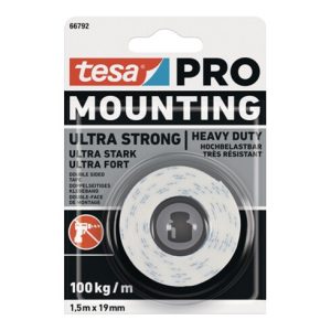 Montageband Mounting PRO Ultra Strong 66792 weiß L.1,5m B.19mm TESA
