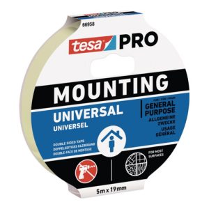 Montageband Mounting PRO Univ.66958 weiß L.5m B.19mm TESA