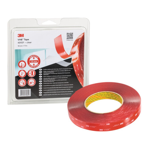 Montageband VHB Tape 4910F transp.L.11m B.19mm Rl.3M