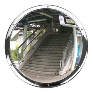 Moravia Anti-Vandalismus Spiegel aus Edelstahlspiegel rund 500 x 80 mm Moravia Anti-Vandalismus Spiegel aus Edelstahlspiegel rund 500 x 80 mm