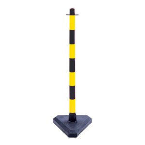 Moravia Kettenständer leicht schwarz/gelb 40 x 870 mm Dreiecksfuß Kunstständer + betongefüllt Moravia Kettenständer leicht schwarz/gelb 40 x 870 mm Dreiecksfuß Kunstständer + betongefüllt