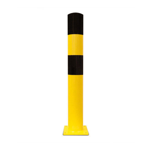 Moravia Rammschutz-Poller L Stahl schwarz/gelb 159 x 1200 mm zum Aufdübeln