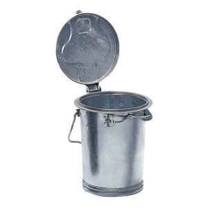 Mülleimer 35l Stahlbl.TZN m.Bügel