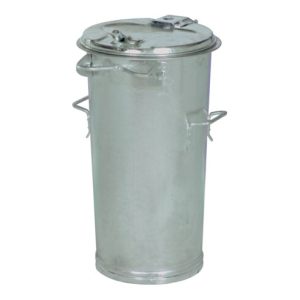Mülleimer 50l Stahlbl.TZN o.Bügel