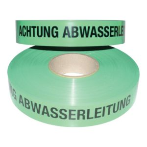 Multicoll Trassenwarnband L.250 m B.40mm Aufdruck Achtung Abwasserleitung Multicoll Trassenwarnband L.250 m B.40mm Aufdruck Achtung Abwasserleitung
