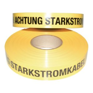 Multicoll Trassenwarnband L.250 m B.40mm Aufdruck Achtung Starkstromkabel Multicoll Trassenwarnband L.250 m B.40mm Aufdruck Achtung Starkstromkabel