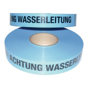 Multicoll Trassenwarnband L.250 m B.40mm Aufdruck Achtung Wasserleitung Multicoll Trassenwarnband L.250 m B.40mm Aufdruck Achtung Wasserleitung