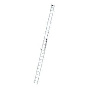 MUNK Günzburger Steigtechnik Aluminium-Schiebeleiter 2-teilig 2 x 14 Sprossen