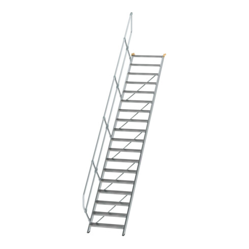 MUNK Günzburger Steigtechnik Aluminium-Treppe Stufen 45° 18 Stufen