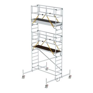 Munk Rollgerüst SG 0,75 x 2,45 m mit Fahrbalken Plattformhöhe 4,66 m