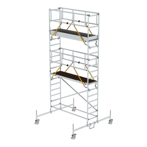 Munk Rollgerüst SG 0,75 x 2,45 m mit Fahrbalken Plattformhöhe 4,66 m