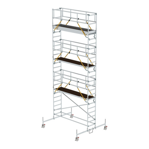 Munk Rollgerüst SG 0,75 x 3,0 m mit Fahrbalken Plattformhöhe 6,62 m