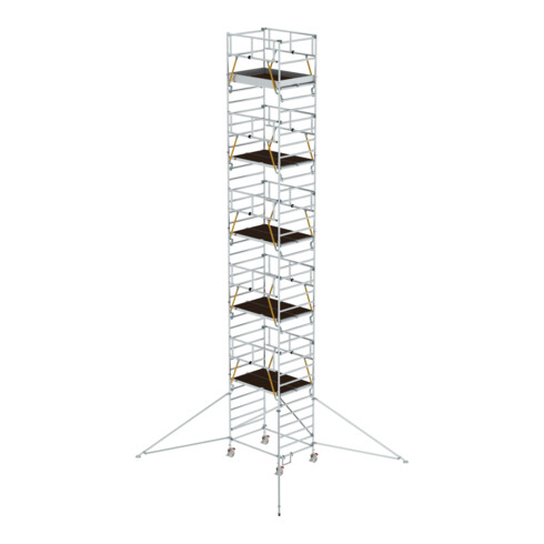 Munk Rollgerüst SG 1,35 x 1,80 m mit Ausleger & Doppel-Plattform Plattformhöhe 10,35 m