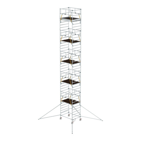 Munk Rollgerüst SG 1,35 x 1,80 m mit Ausleger & Doppel-Plattform Plattformhöhe 11,47 m