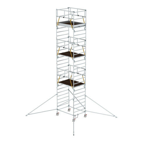 Munk Rollgerüst SG 1,35 x 1,80 m mit Ausleger & Doppel-Plattform Plattformhöhe 7,55 m