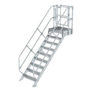 Munk Treppen-Modul Aluminium geriffelt 9 Stufen