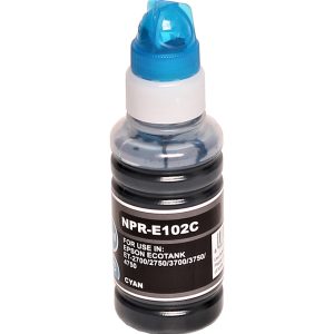 Nachfüll-Tinte Cyan 70 ml alternativ zu Epson 102 / C13T03R240