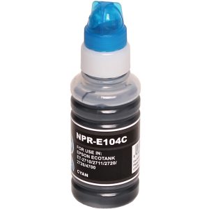 Nachfüll-Tinte Cyan 70 ml alternativ zu Epson 104 / C13T00P240