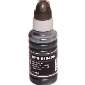 Nachfüll-Tinte schwarz 70 ml alternativ zu Epson 104 / C13T00P140