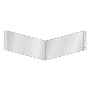 Nasenschild Wandmontage für zwei Symbole groß, Typ: 01300