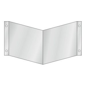 Nasenschild Wandmontage für zwei Symbole klein, Typ: 01150