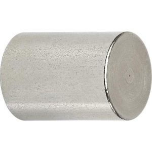 Neodym-Stabgreifmagnet MAUL, Haftkraft 19 kg, 2 Stück, Ø 25 x H 35 mm, Stahlgehäuse, hellsilber