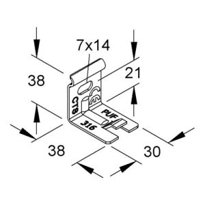 Niedax Auslegerbefestigung Geomet GTWAB 50 FG