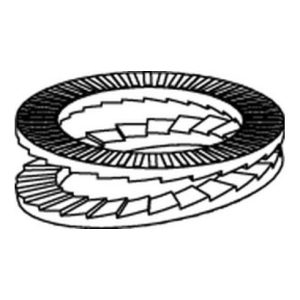 Nord-Lock Scheiben geklebt A 4 NL 12 SS (13 x 19,5 x 2 ) A 4 S