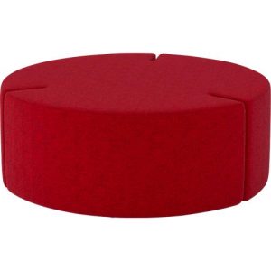 NowyStyl Sitzpouf Tri.Ply L, modular, Blazer-Stoff, ø 115 cm, rot