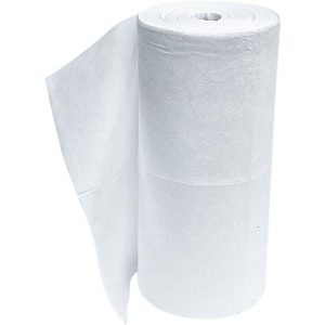 Ölbindevlies Rolle groß, 173 l Aufnahme, ohne Perforierung, L 40000 x B 800 mm, weiß Ölbindevlies Rolle groß, 173 l Aufnahme, ohne Perforierung, L 40000 x B 800 mm, weiß