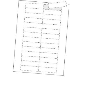 ORGATEX Kartoneinlagen Standard, weiß, 100 Stück, 67 x 200 mm