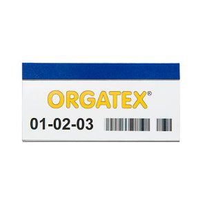 ORGATEX Magnet-Einsteckschilder Color, 35 x 150 mm, blau, 100 St.
