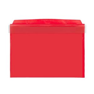 Orgatex Sichttaschen, m. Klappe, A5 quer, rot, 10 St.