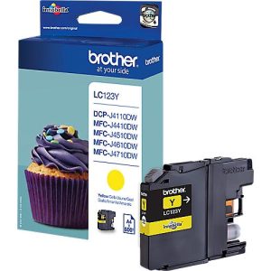 Original Brother Tintenpatrone LC-123Y, Einzelpack, gelb