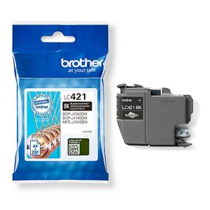 Original Brother Tintenpatrone LC-421BK, Einzelpack, schwarz