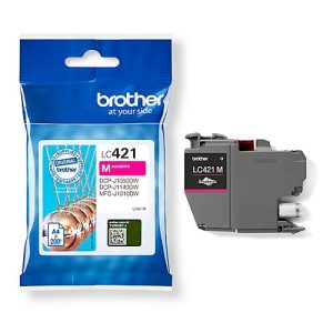 Original Brother Tintenpatrone LC-421M, Einzelpack, magenta