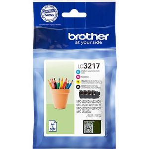 Original Brother Tintenpatronen LC-3217VALDR, Mixpack, schwarz, cyan, magenta, gelb